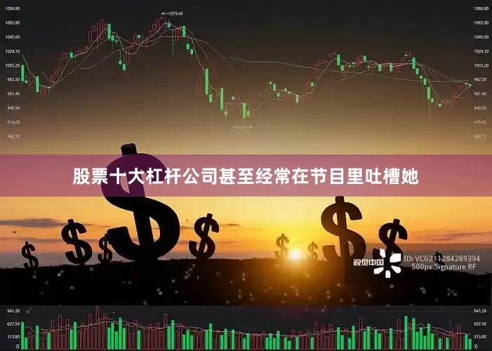 股票十大杠杆公司甚至经常在节目里吐槽她